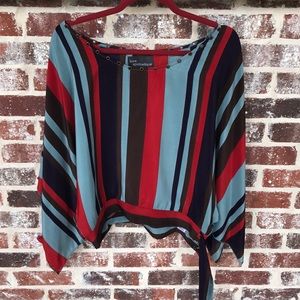 Multicolored striped blouse